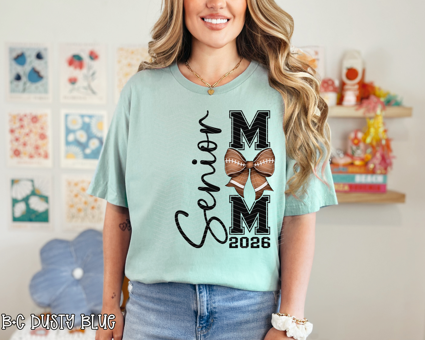 Senior Football Mom 2026 Front DTF TRANSFER