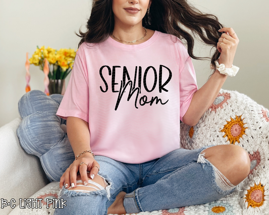 Senior Mom black DTF TRANSFER