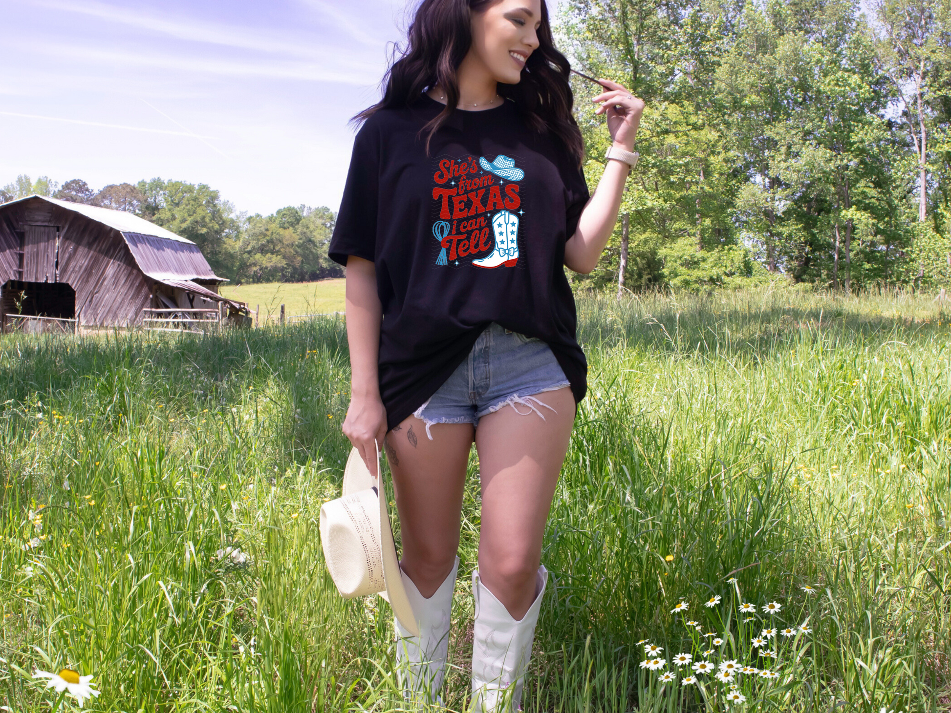 She s From Texas I Can Tell DTF TRANSFER