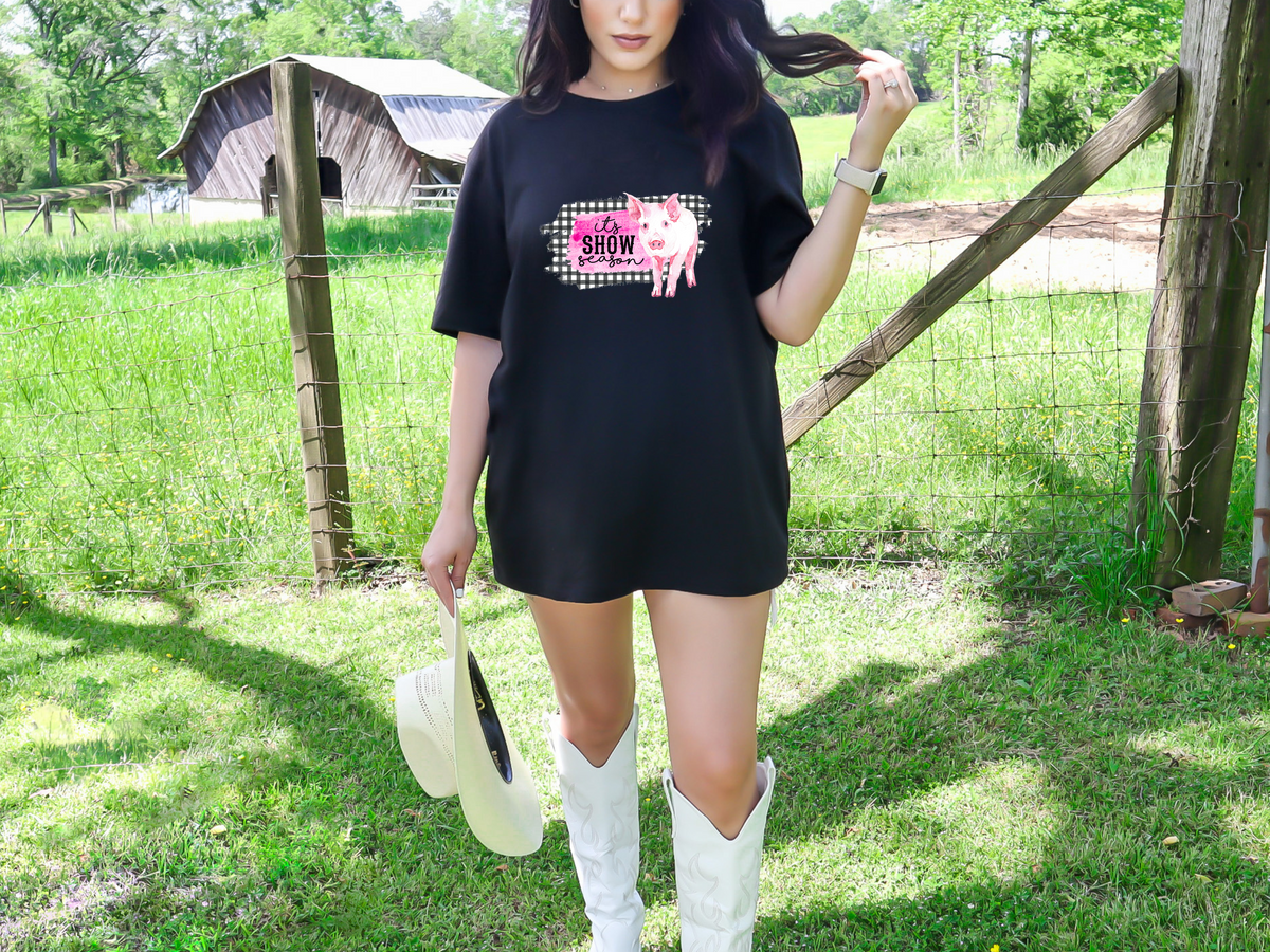 Show Season Pink Pig DTF TRANSFER
