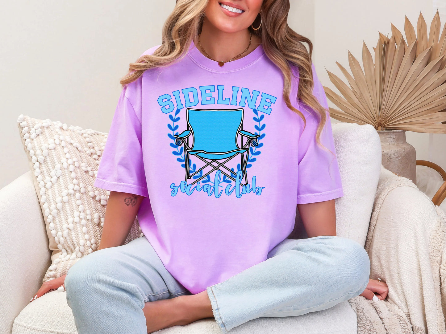 Sideline Social Club Blue DTF TRANSFER