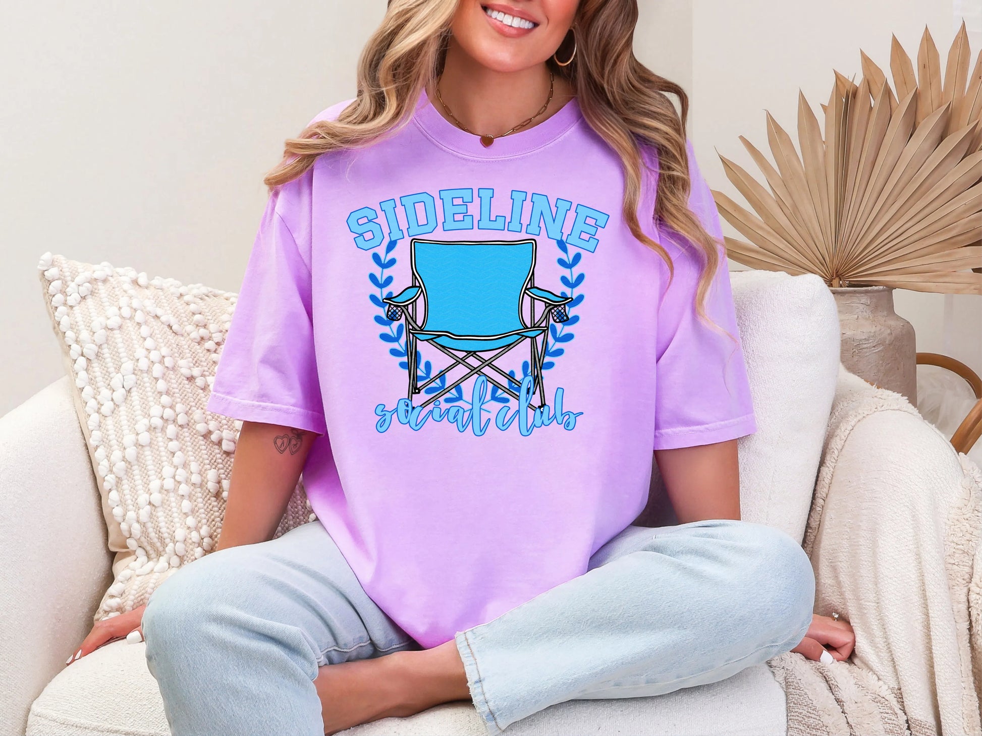 Sideline Social Club Blue DTF TRANSFER