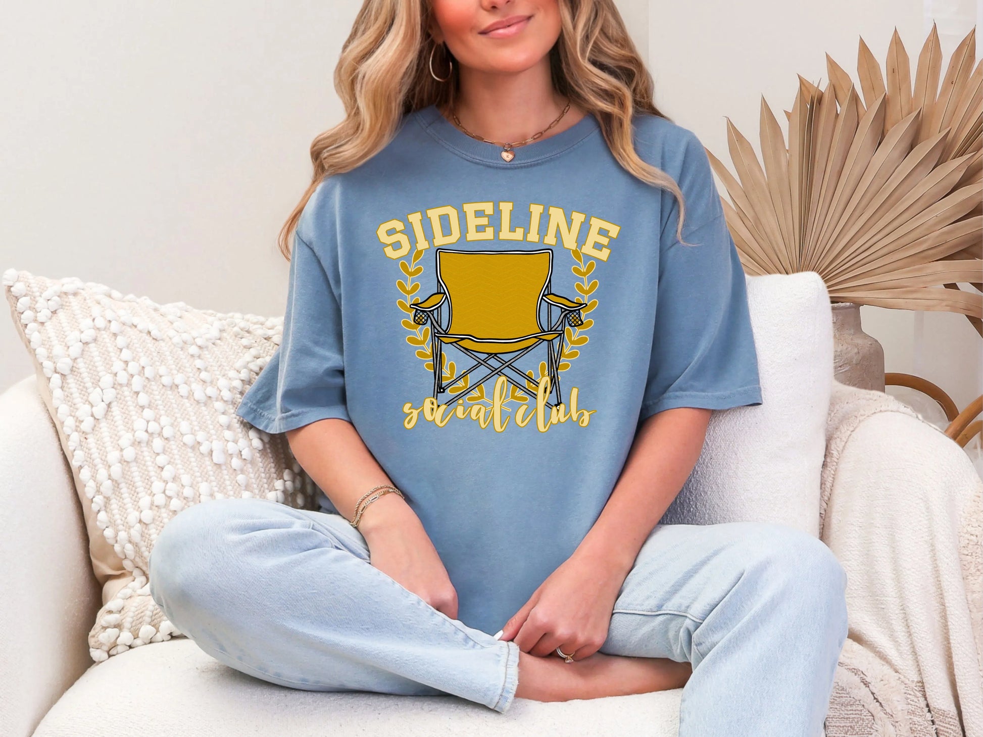 Sideline Social Club Gold DTF TRANSFER