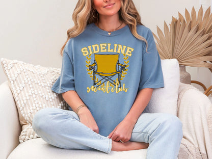 Sideline Social Club Gold DTF TRANSFER