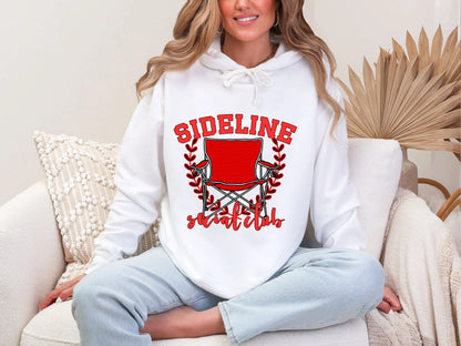 Sideline Social Club Red DTF TRANSFER