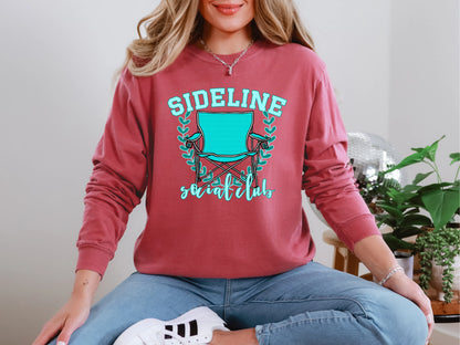 Sideline Social Club Teal DTF TRANSFER