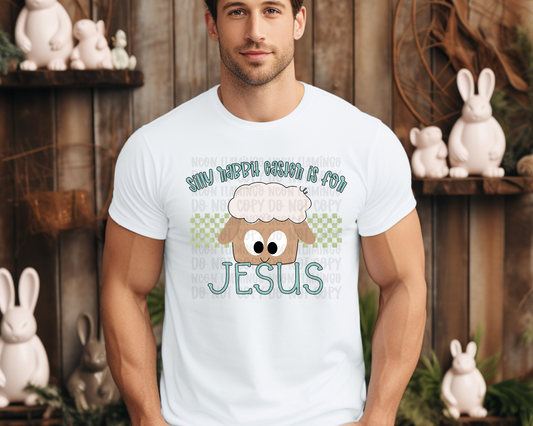 Silly Rabbit Easter is for Jesus Blue
