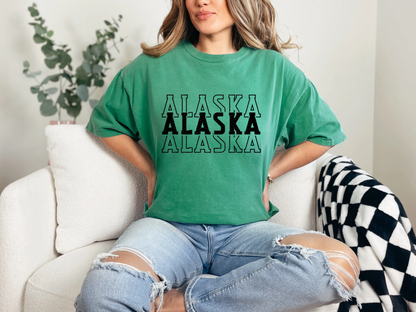 Single Color Stacked Alaska DTF TRANSFER