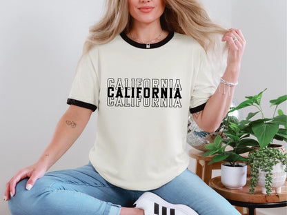 Single Color Stacked California DTF TRANSFER