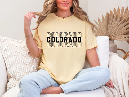 Single Color Stacked Colorado DTF TRANSFER