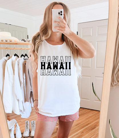 Single Color Stacked Hawaii DTF TRANSFER