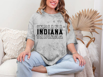 Single Color Stacked Indiana DTF TRANSFER