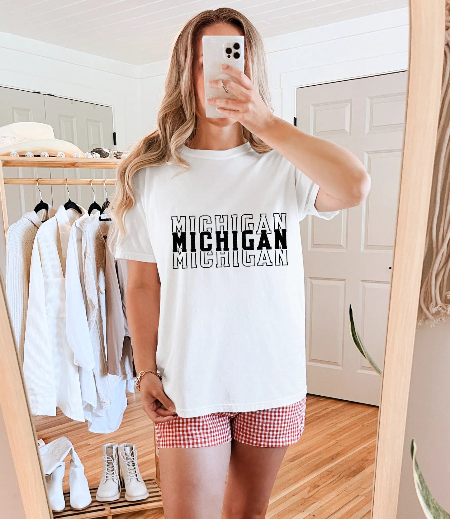 Single Color Stacked Michigan DTF TRANSFER