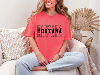 Single Color Stacked Montana DTF TRANSFER