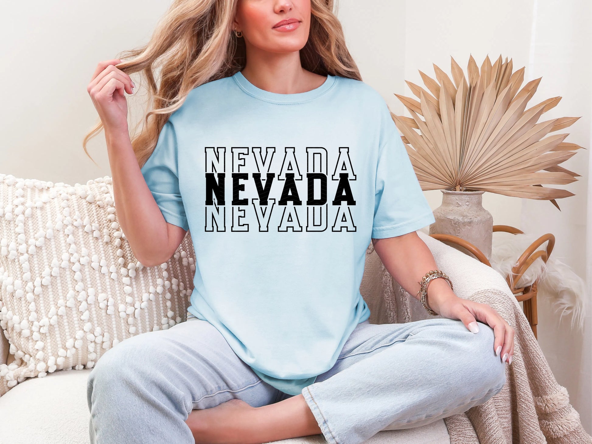 Single Color Stacked Nevada DTF TRANSFER
