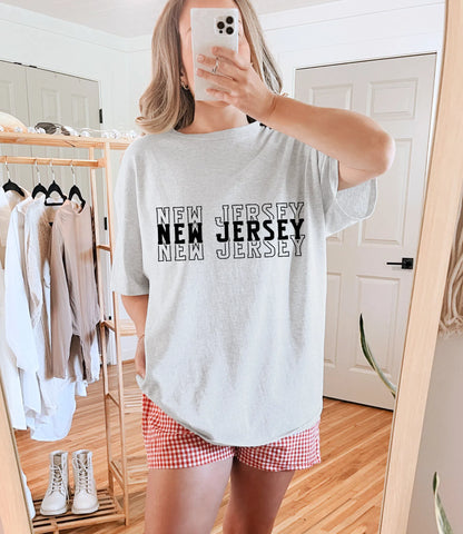 Single Color Stacked New Jersey DTF TRANSFER