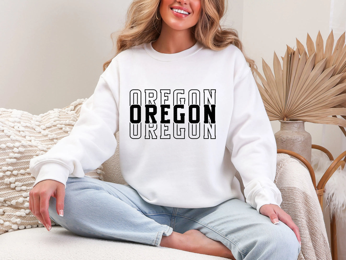 Single Color Stacked Oregon DTF TRANSFER