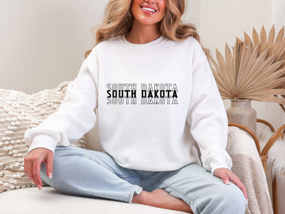 Single Color Stacked South Dakota DTF TRANSFER