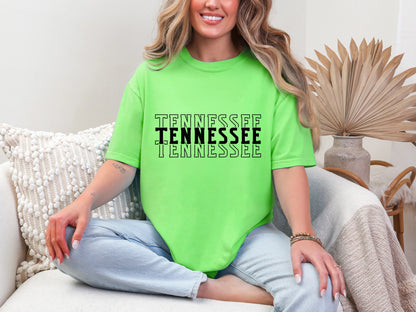 Single Color Stacked Tennessee DTF TRANSFER