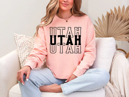Single Color Stacked Utah DTF TRANSFER