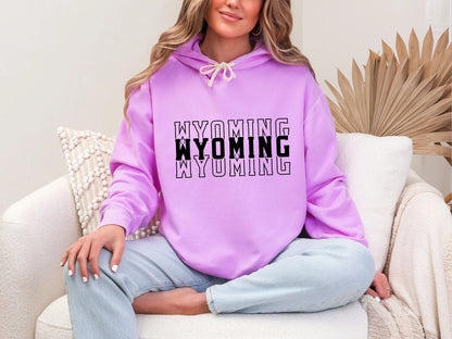 Single Color Stacked Wyoming DTF TRANSFER