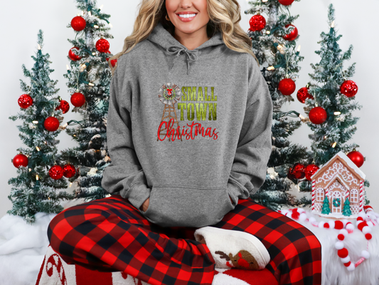 Small Town Christmas Windmill DTF TRANSFER