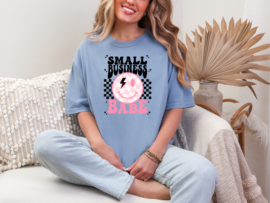 Small Business Babe Smiley DTF TRANSFER