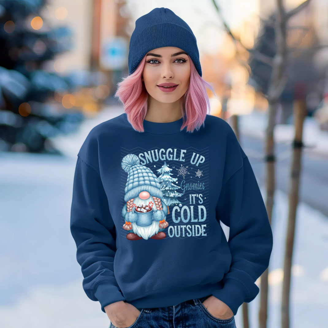 Snuggle Up Gnomies It's Cold Outside