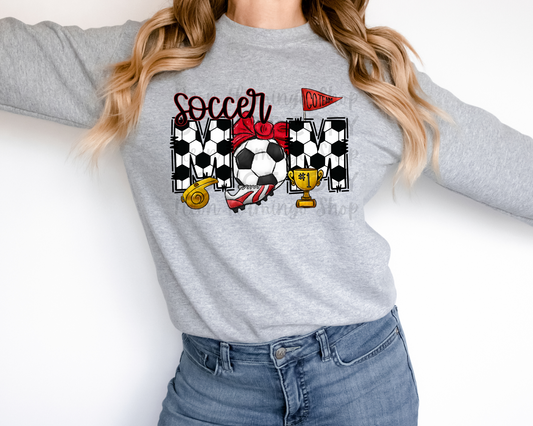Soccer Mom - No Leopard Red