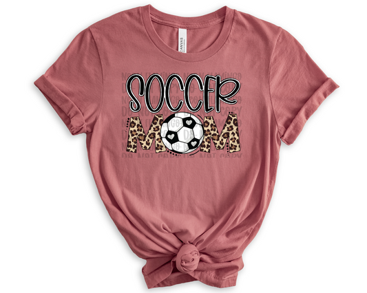 Soccer Mom Leopard DTF TRANSFER