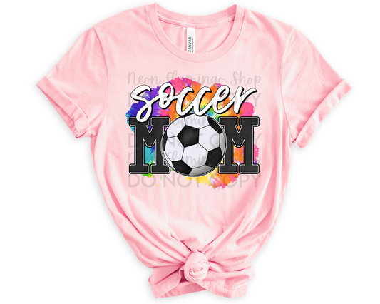 Soccer Mom Tie-Dye Background DTF TRANSFER