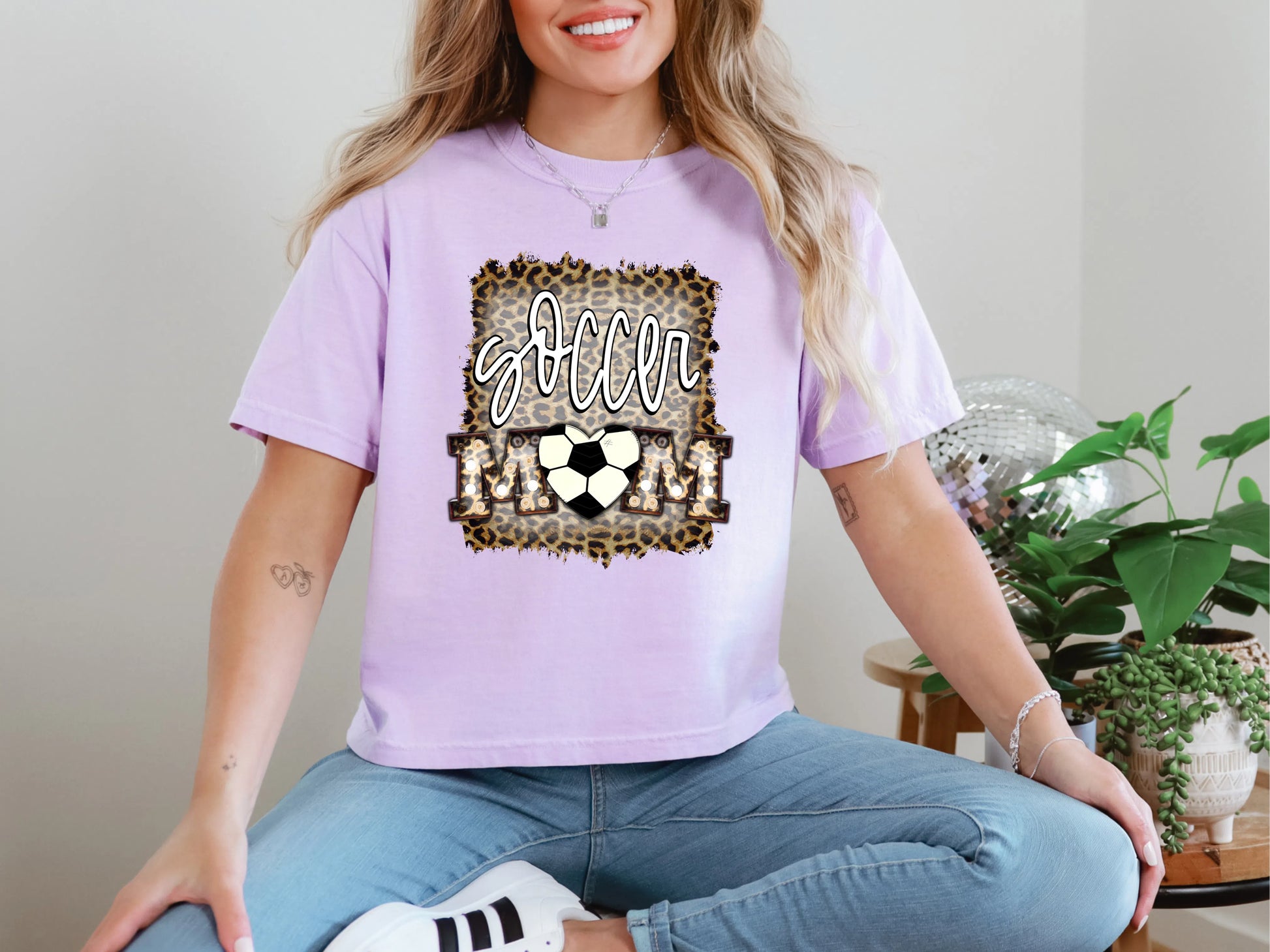 Soccer Mom Leopard DTF TRANSFER