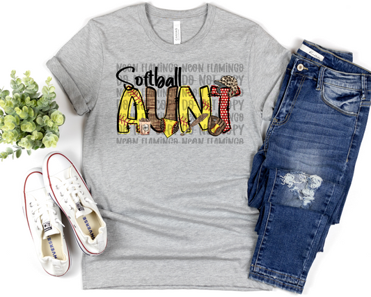 Softball Aunt no leopard