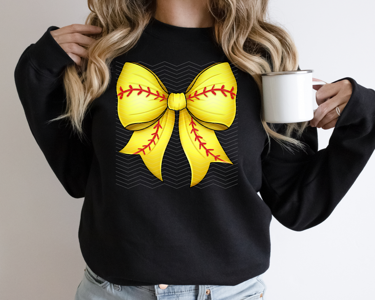 Softball Bow Coquette DTF TRANSFER