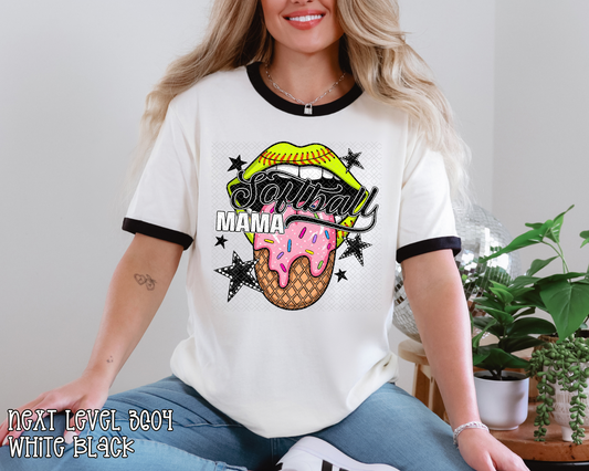 Softball Mama Drip Tongue