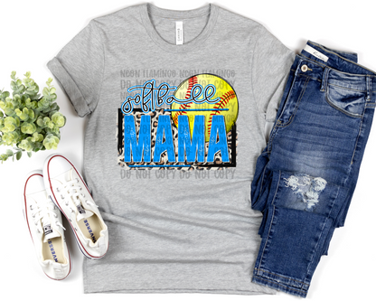 Softball Mama | Multiple Colors | DTF TRANSFER