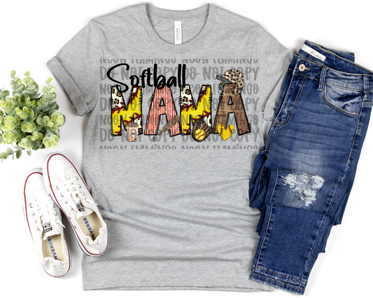 Softball Mama leopard