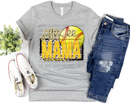 Softball Mama | Multiple Colors | DTF TRANSFER