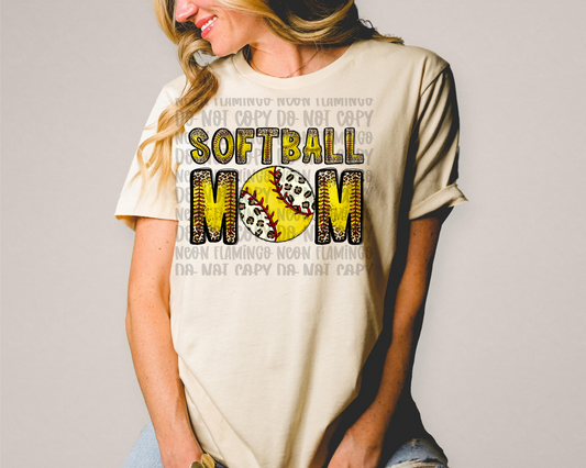 Softball Mom (softball font)