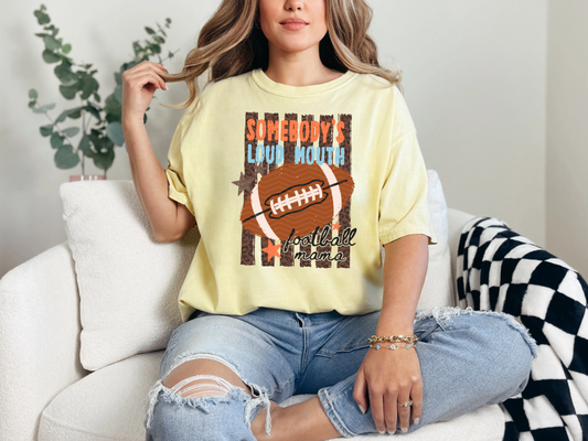 Somebody's Loud Mouth Football Mama DTF TRANSFER