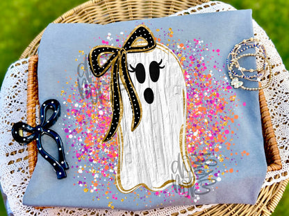 Splatter Ghost ribbon | 2 Styles | DTF TRANSFER