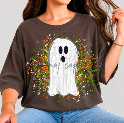 Splatter Ghost no ribbon DTF TRANSFER