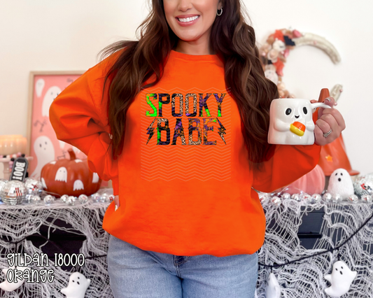 Spooky Babe Lightning Leopard DTF TRANSFER