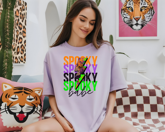 Spooky Babe Lightning Stack DTF TRANSFER