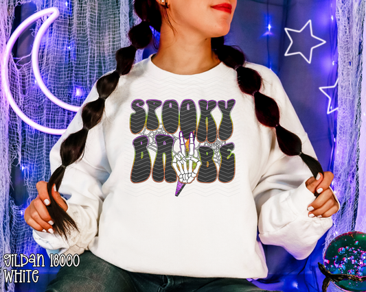 Spooky Babe Peace Skellie DTF TRANSFER
