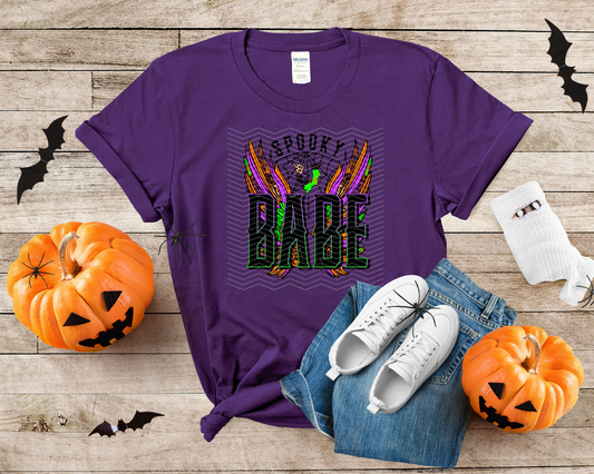 Spooky Babe Wings Retro DTF TRANSFER