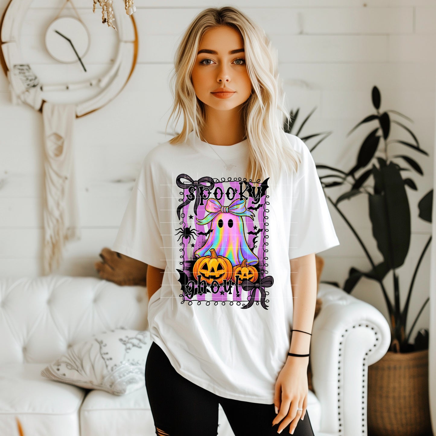 Spooky Ghoul Iridescent DTF TRANSFER