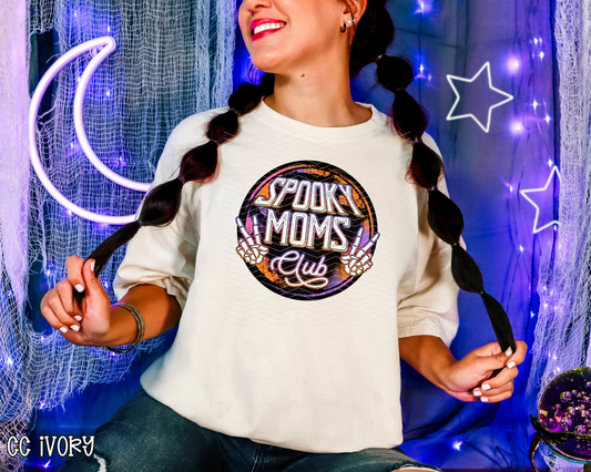 Spooky Moms Club Peace Skellies DTF TRANSFER