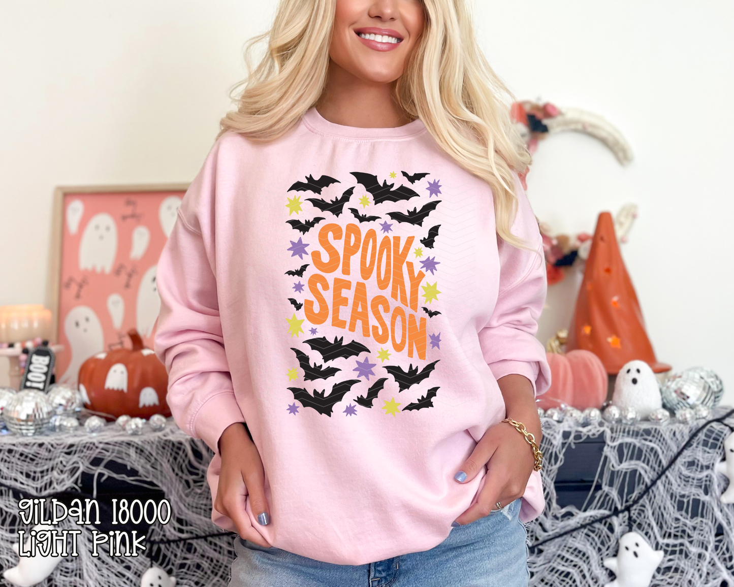 Spooky Season Bats Collage DTF TRANSFER