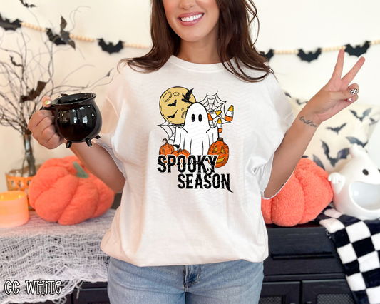 Spooky Season Ghost Scene DTF TRANSFER